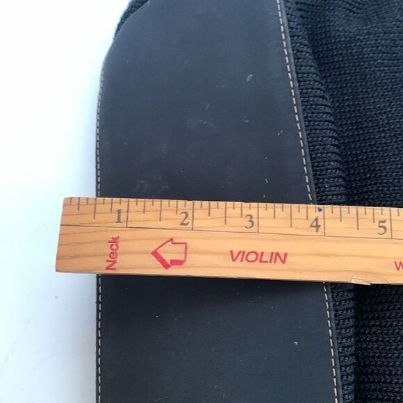 The Sak Black Knit Mesh Shoulder Bag with Mother of Pearl Charm - Picture 11 of 12